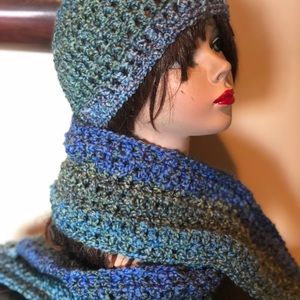 Stunning  Scarf and Hat  Set For a Teen or Adult   Ready to Ship